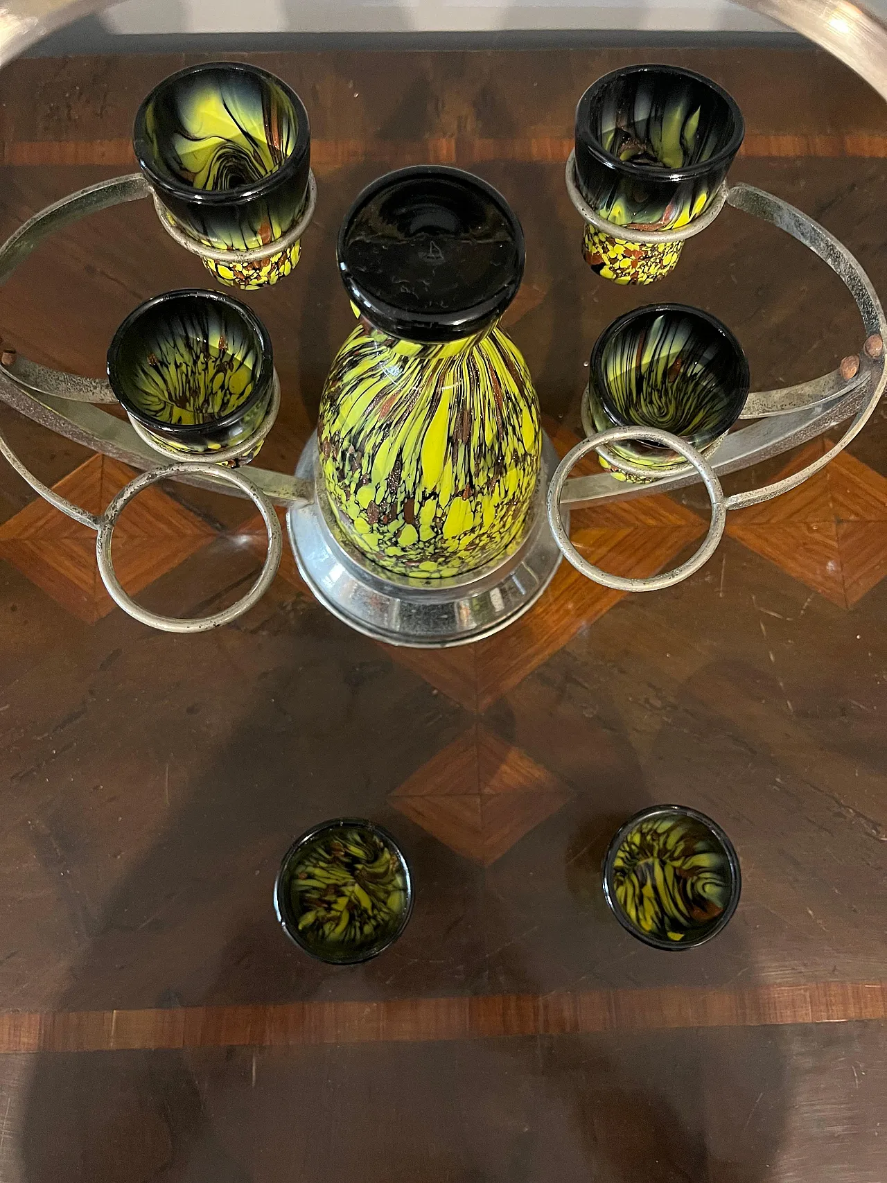 Set Rosolio in pasta di vetro di Murano, anni '30 7