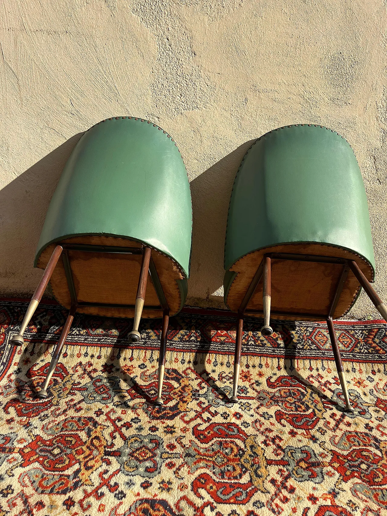 Pair of Rima style armchairs, 1950s 9