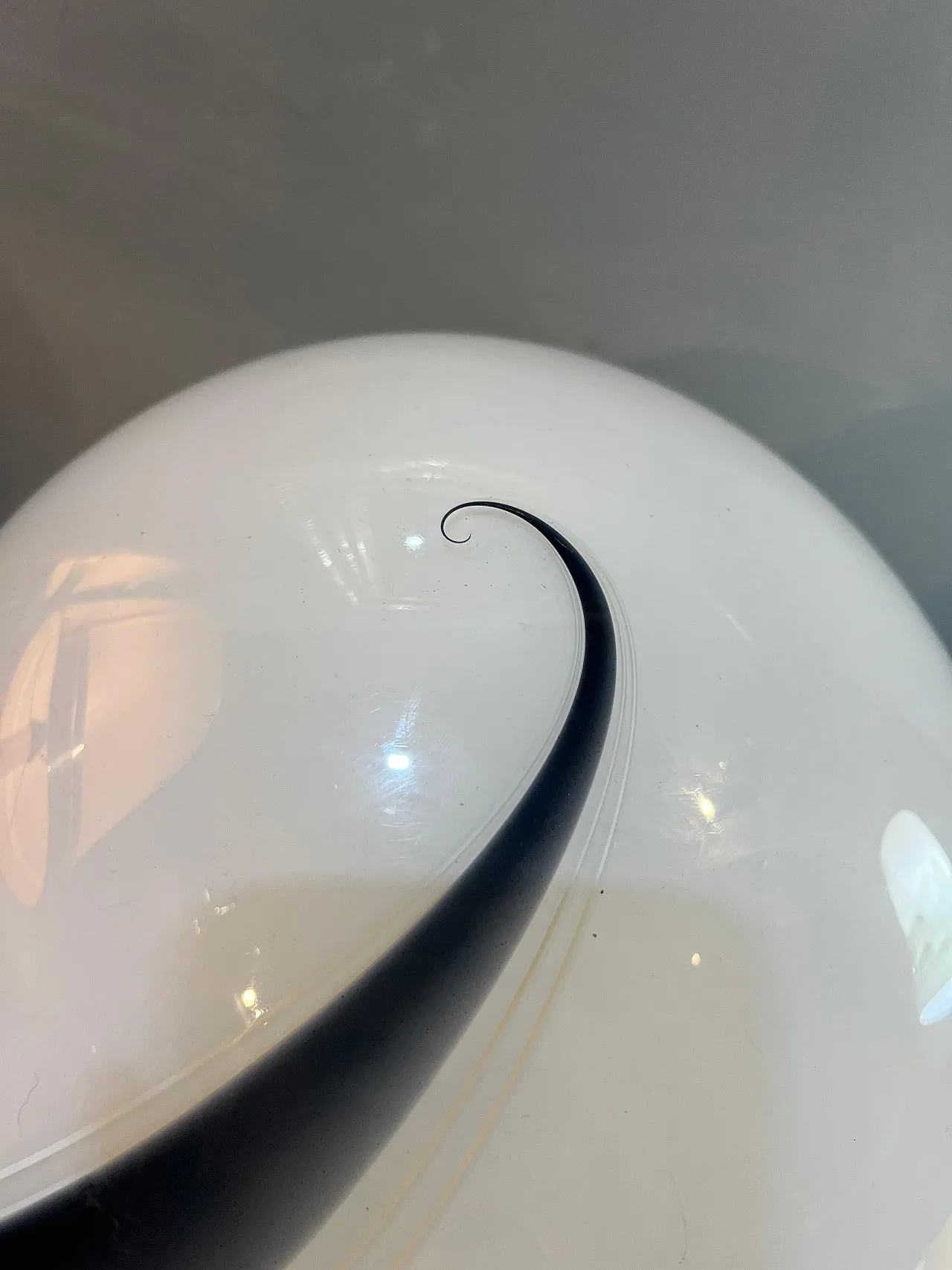 Opaline Murano glass lamp, 1980s 11