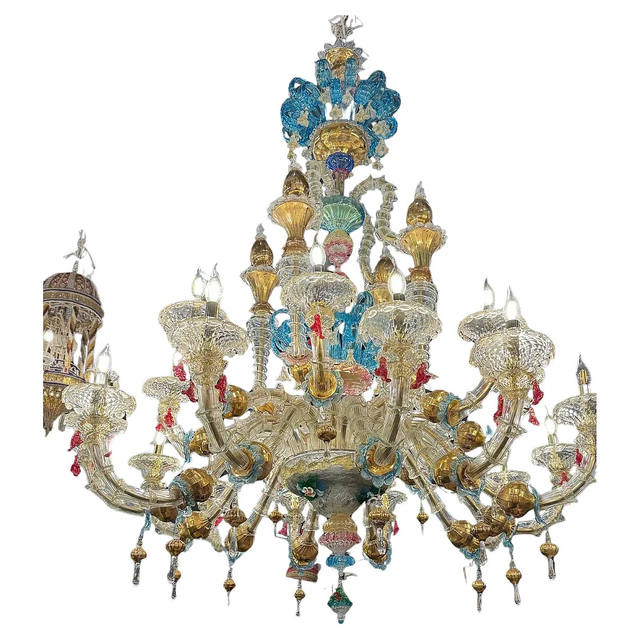 Chandelier in Murano Ca'rezzonico with 20 lights, 2000s 1