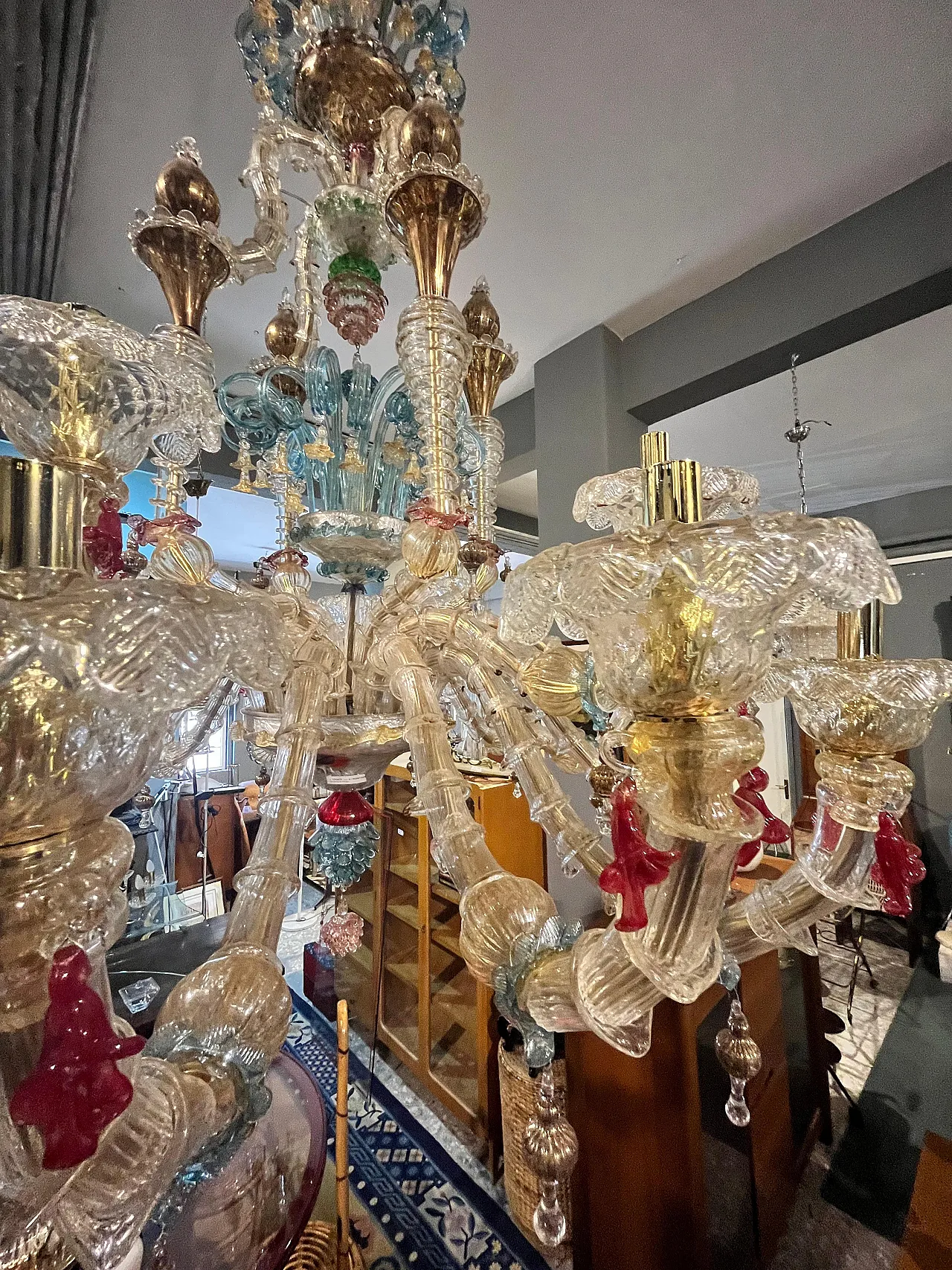 Chandelier in Murano Ca'rezzonico with 20 lights, 2000s 5