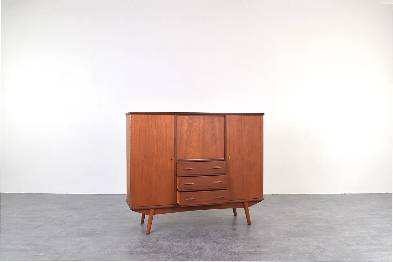 Credenza Mid-Century in teak, Danimarca, anni '60 5