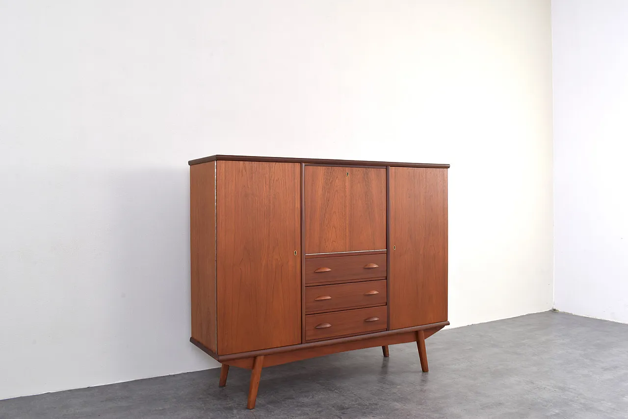 Credenza Mid-Century in teak, Danimarca, anni '60 8