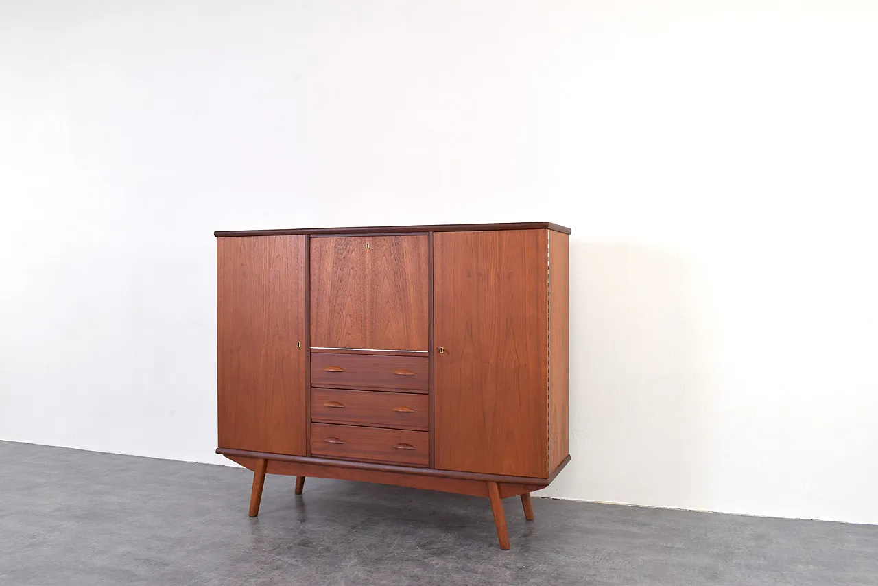 Credenza Mid-Century in teak, Danimarca, anni '60 9