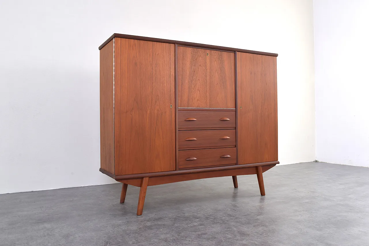 Credenza Mid-Century in teak, Danimarca, anni '60 13