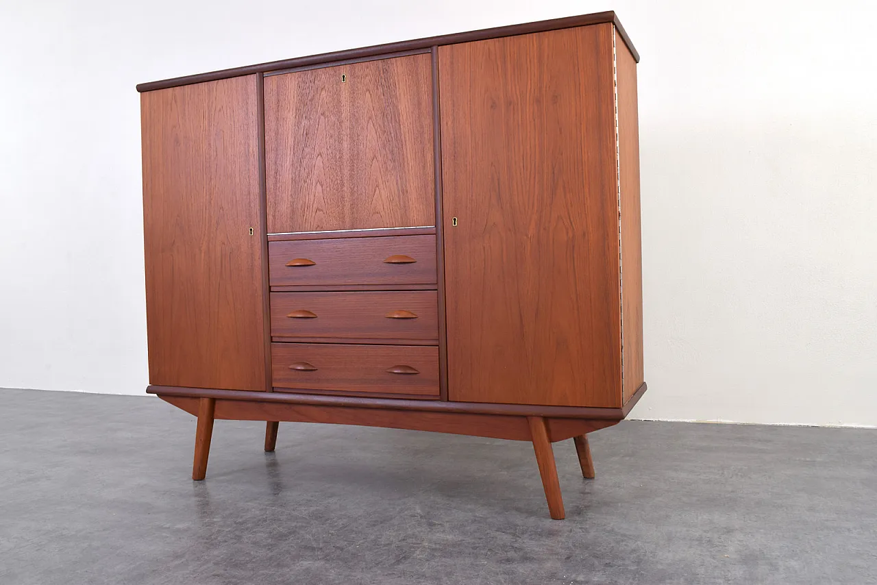Credenza Mid-Century in teak, Danimarca, anni '60 14