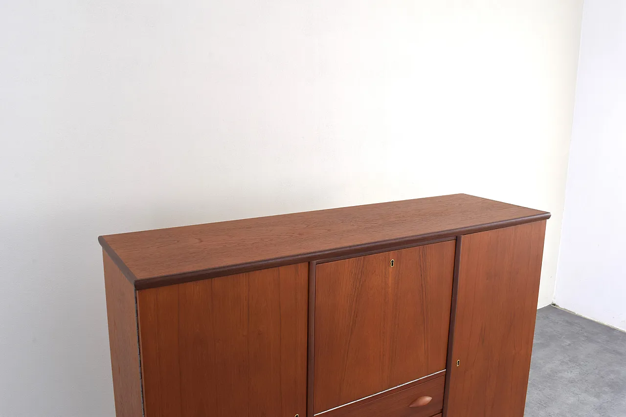 Credenza Mid-Century in teak, Danimarca, anni '60 16
