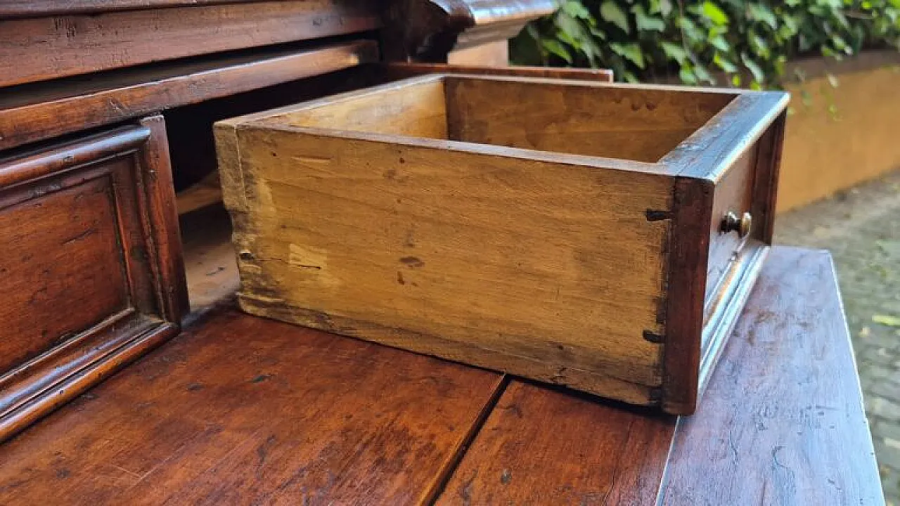 Double body sideboard in cherry and walnut wood, ‘600 6