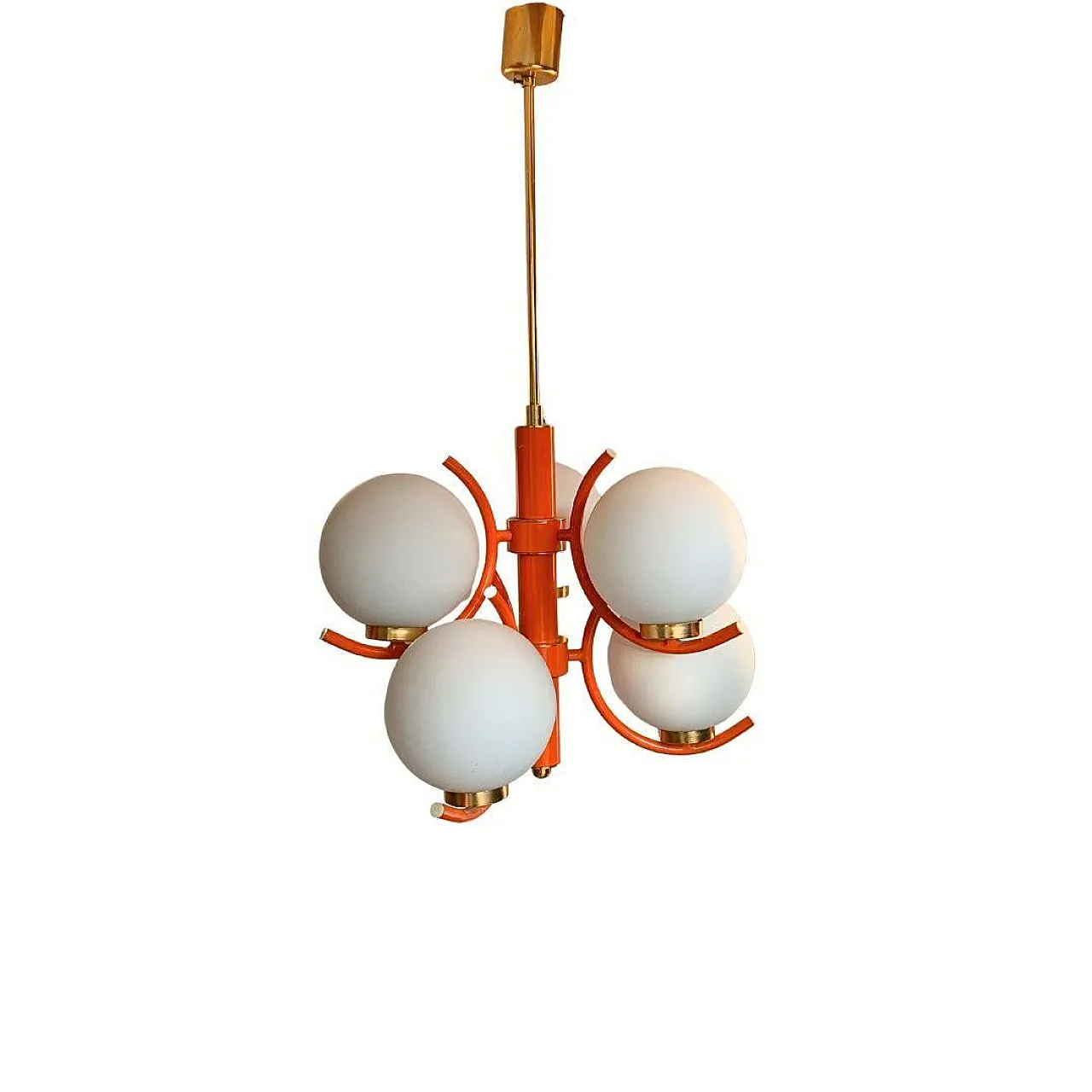 Lampadario Sputnik dell'era spaziale di Richard Essig, anni '70 4