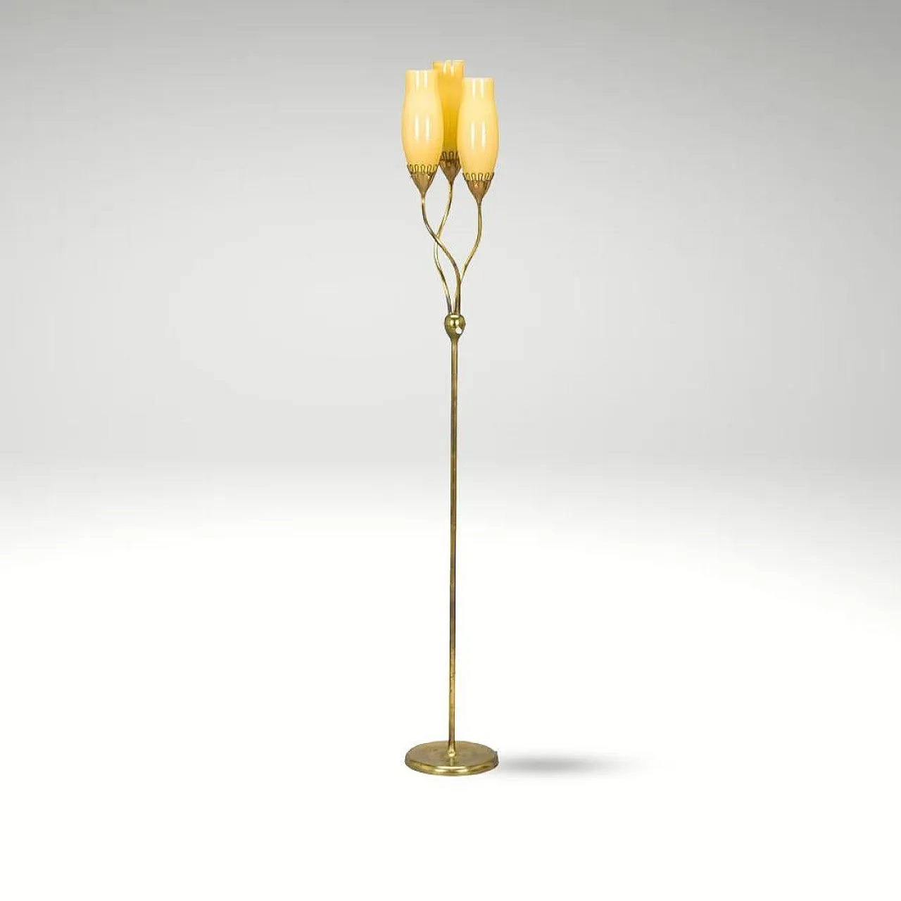 Lampada da terra Mauri Almari '62046' in ottone per Idman, anni '50 2