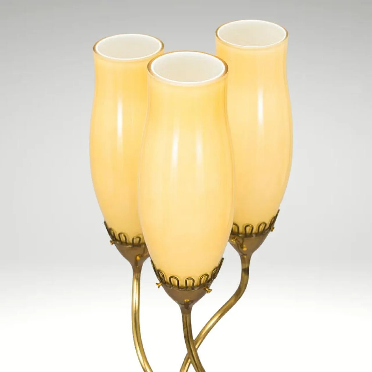 Lampada da terra Mauri Almari '62046' in ottone per Idman, anni '50 5