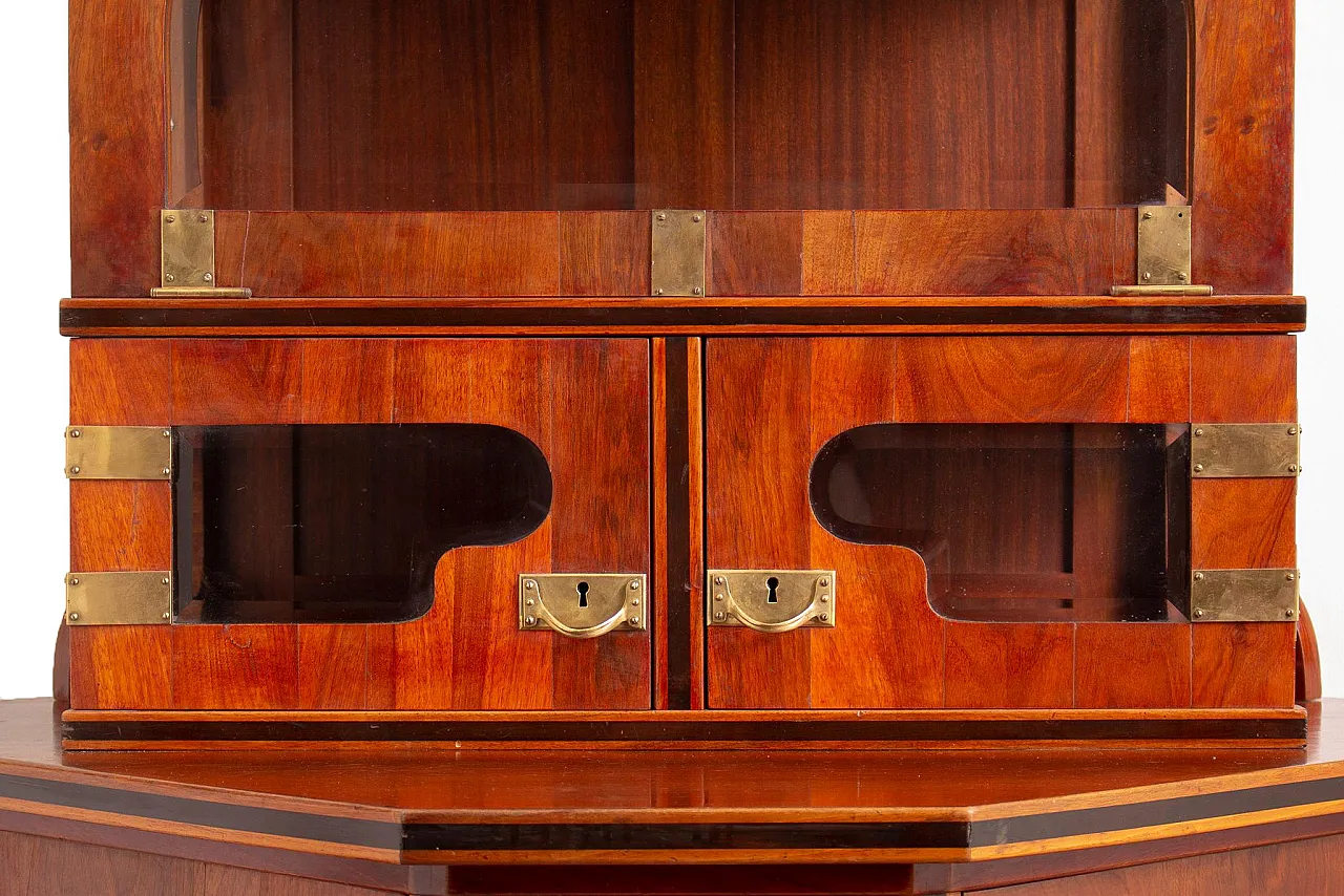 August Ungethüm Art Nouveau Mahogany Cabinet, Ca. 1905 4