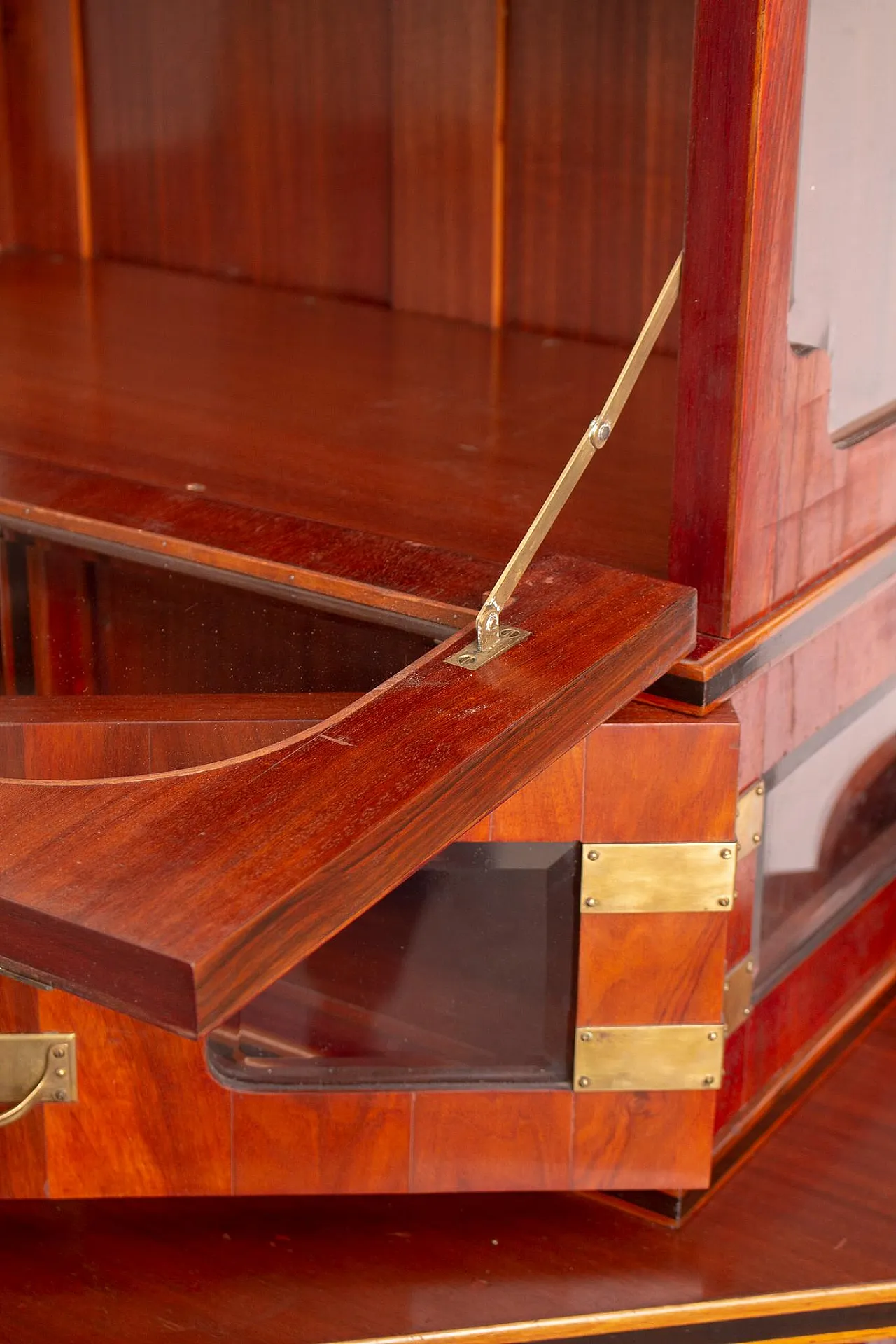 August Ungethüm Art Nouveau Mahogany Cabinet, Ca. 1905 6