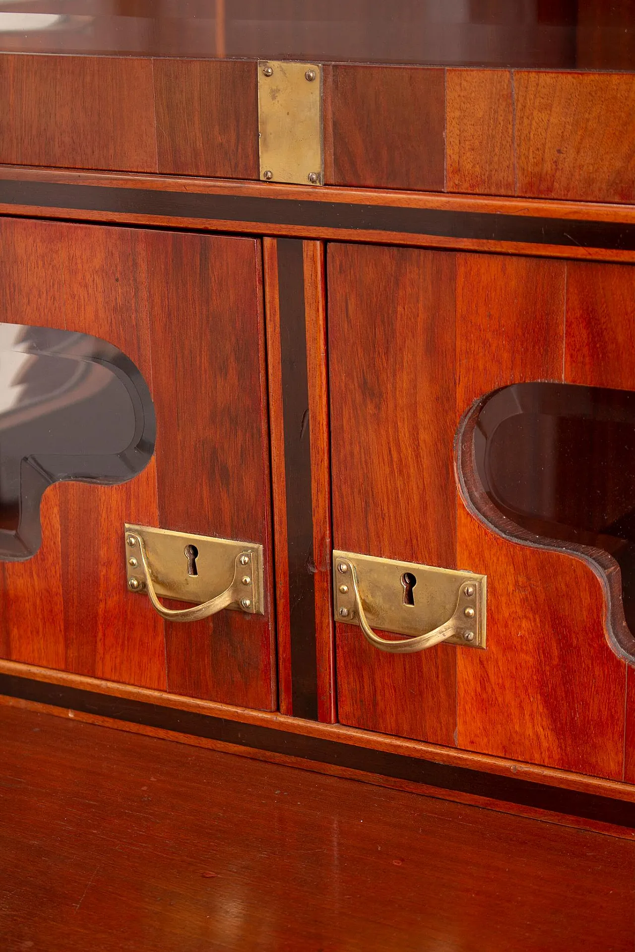 August Ungethüm Art Nouveau Mahogany Cabinet, Ca. 1905 7