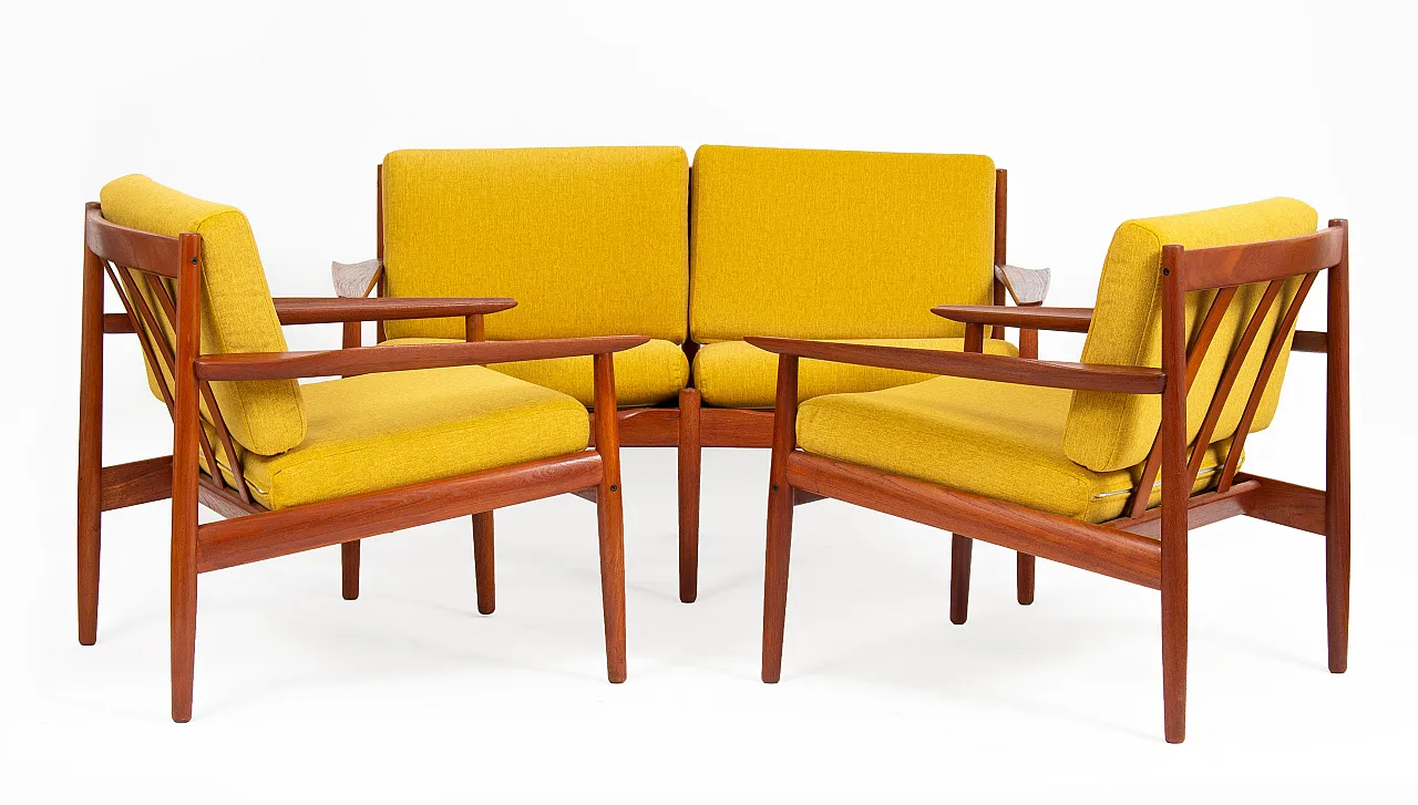 Pair of armchairs by Arne Vodder for Glostrup Møbelfabrik, 1960s 2