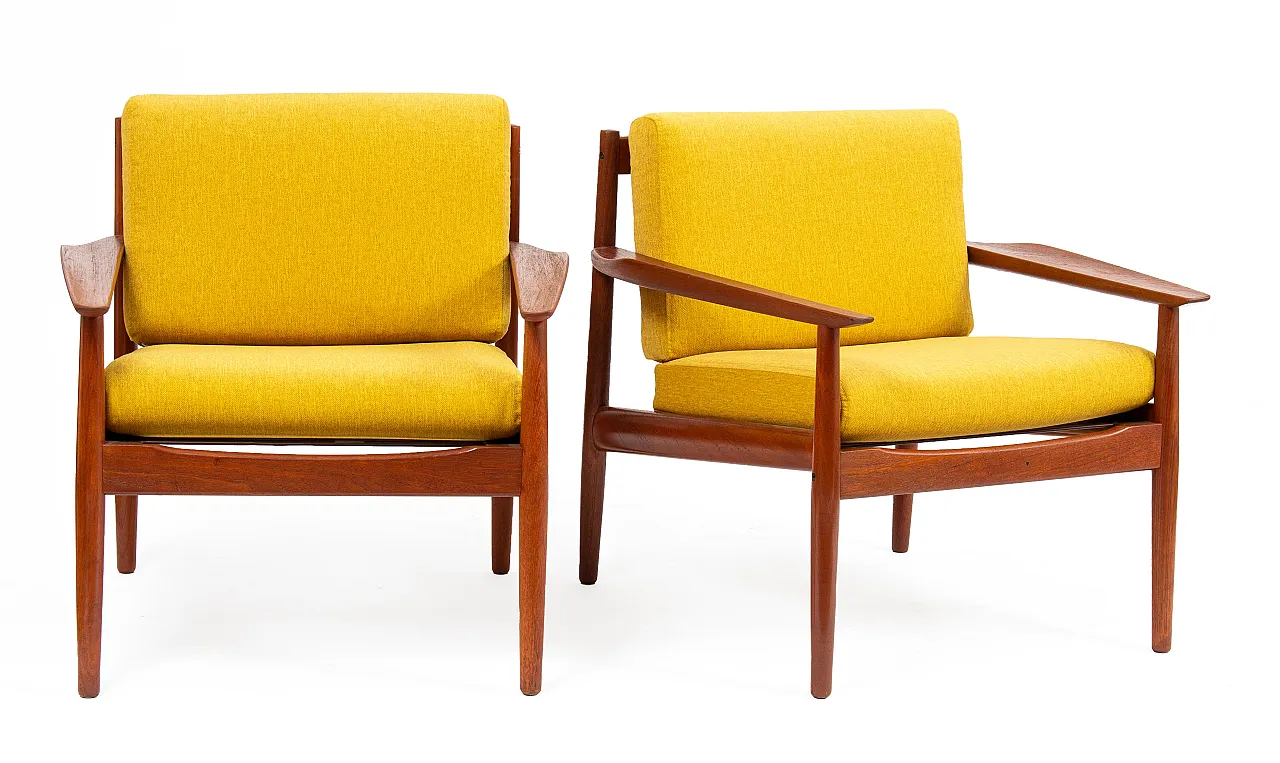 Pair of armchairs by Arne Vodder for Glostrup Møbelfabrik, 1960s 6