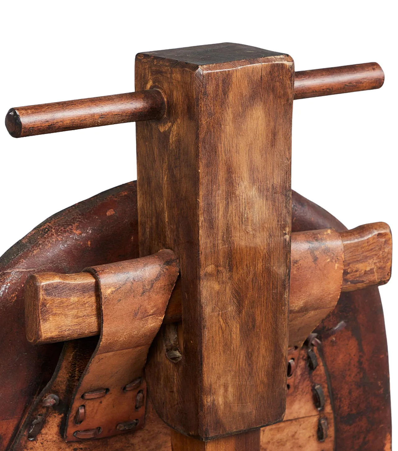 Brazilian Brutalist Patched Leather Lounge Chair, 1960s 4