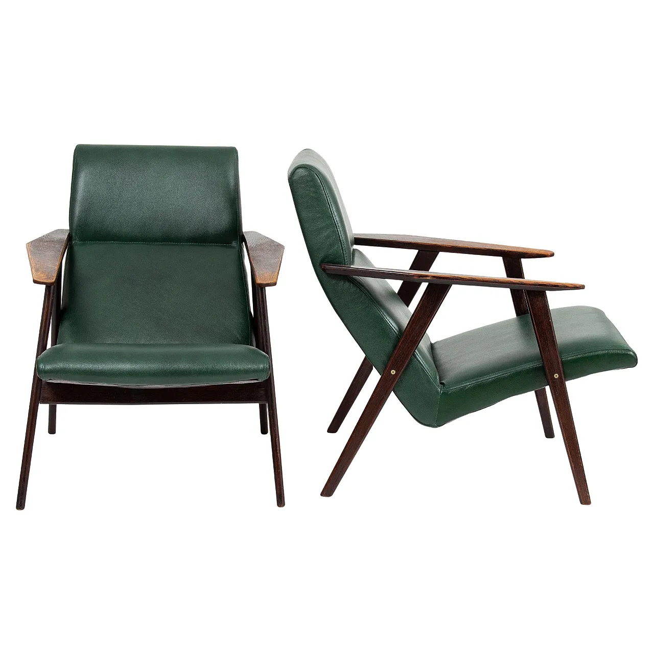 Pair of Mid-Century Modern Armchairs 1960s 1