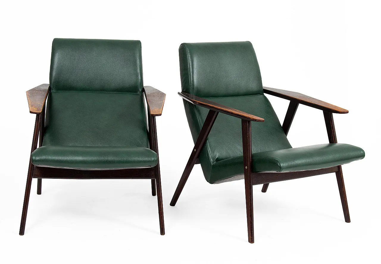 Pair of Mid-Century Modern Armchairs 1960s 2