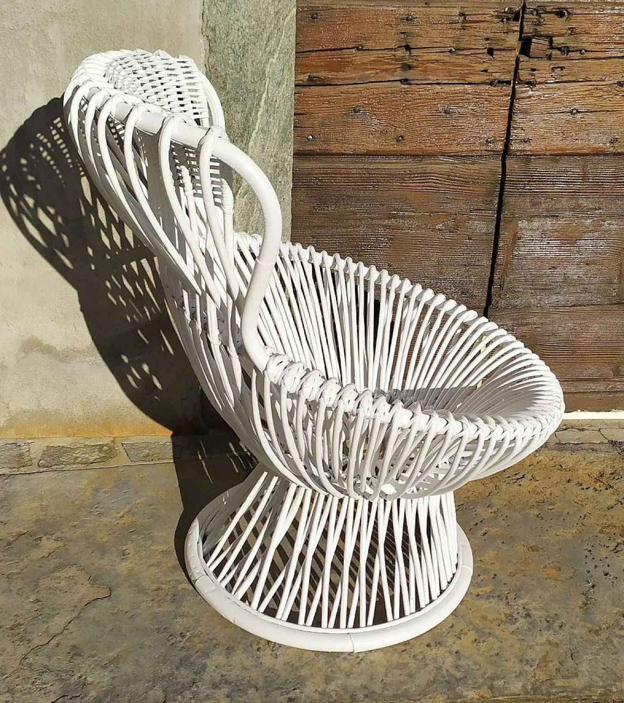 Poltrona Margherita in bambù di Franco Albini, anni '50 7
