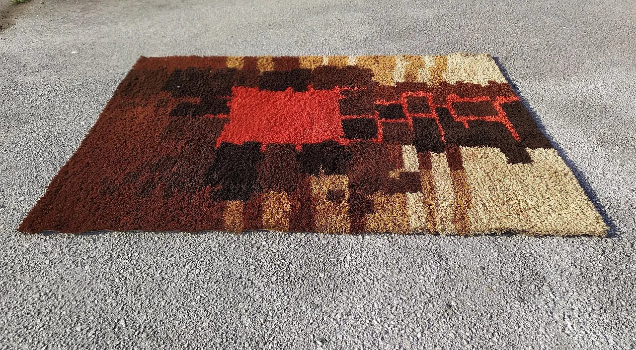 Grande tappeto di Louis De Poortere, anni '90 1