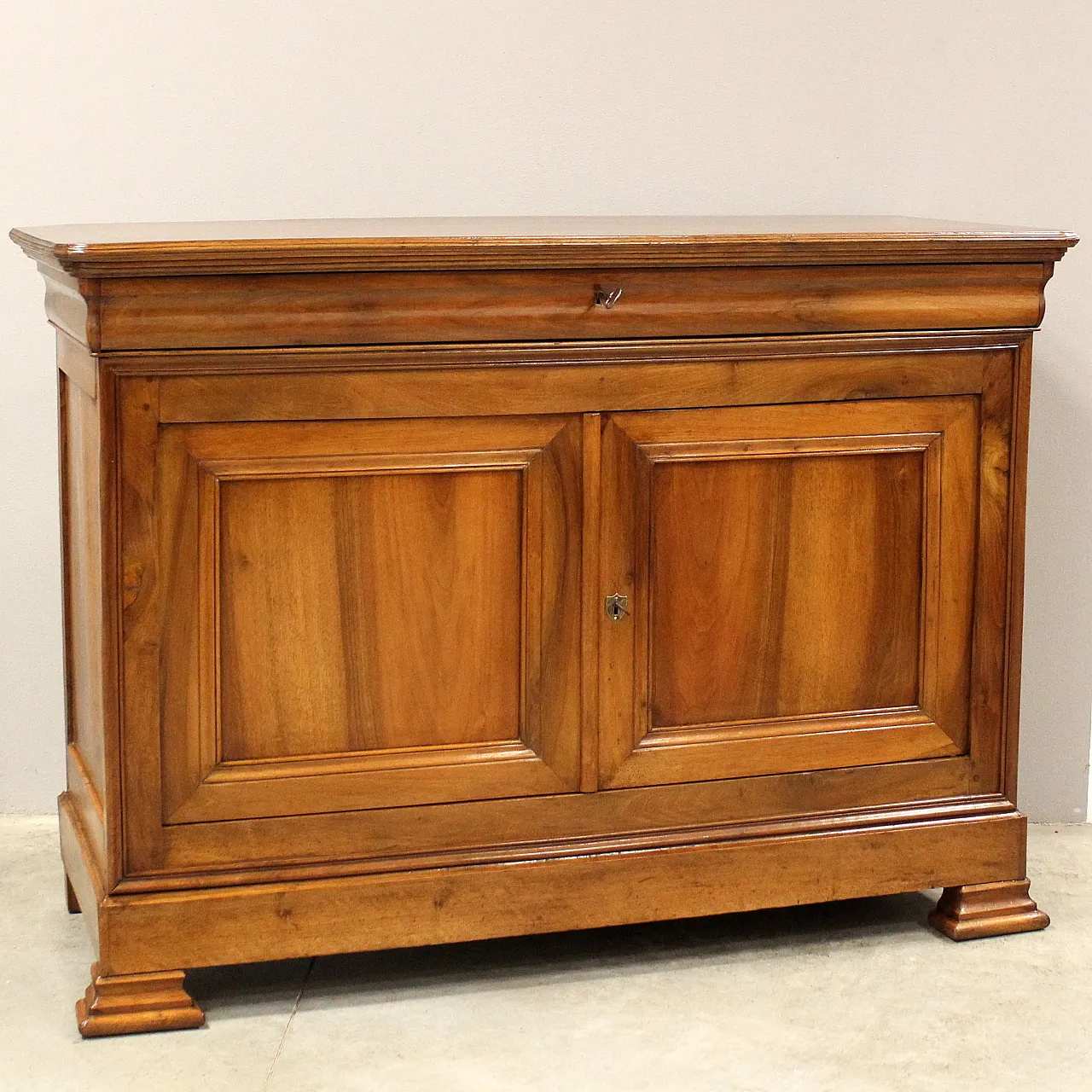 Credenza cappuccina Luigi Filippo in noce '800 1