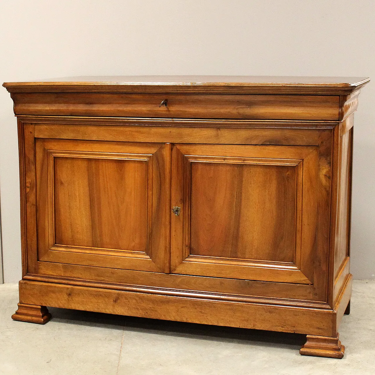 Credenza cappuccina Luigi Filippo in noce '800 2