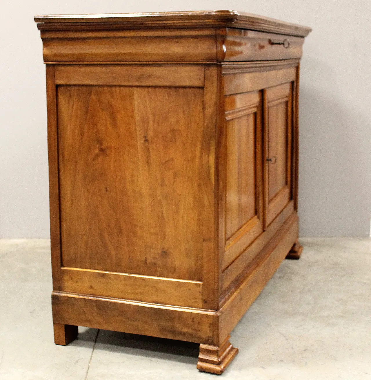 Credenza cappuccina Luigi Filippo in noce '800 5