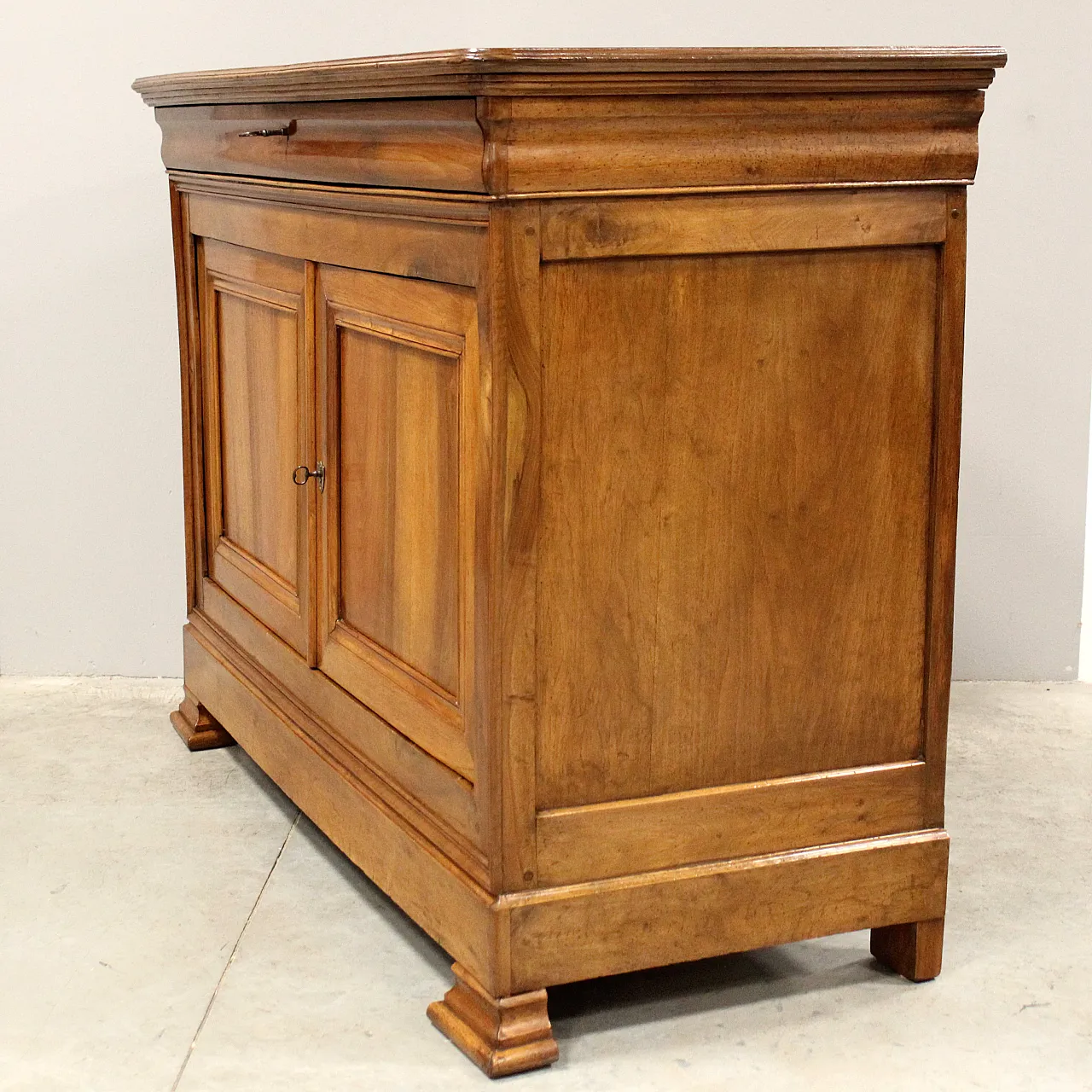 Credenza cappuccina Luigi Filippo in noce '800 6
