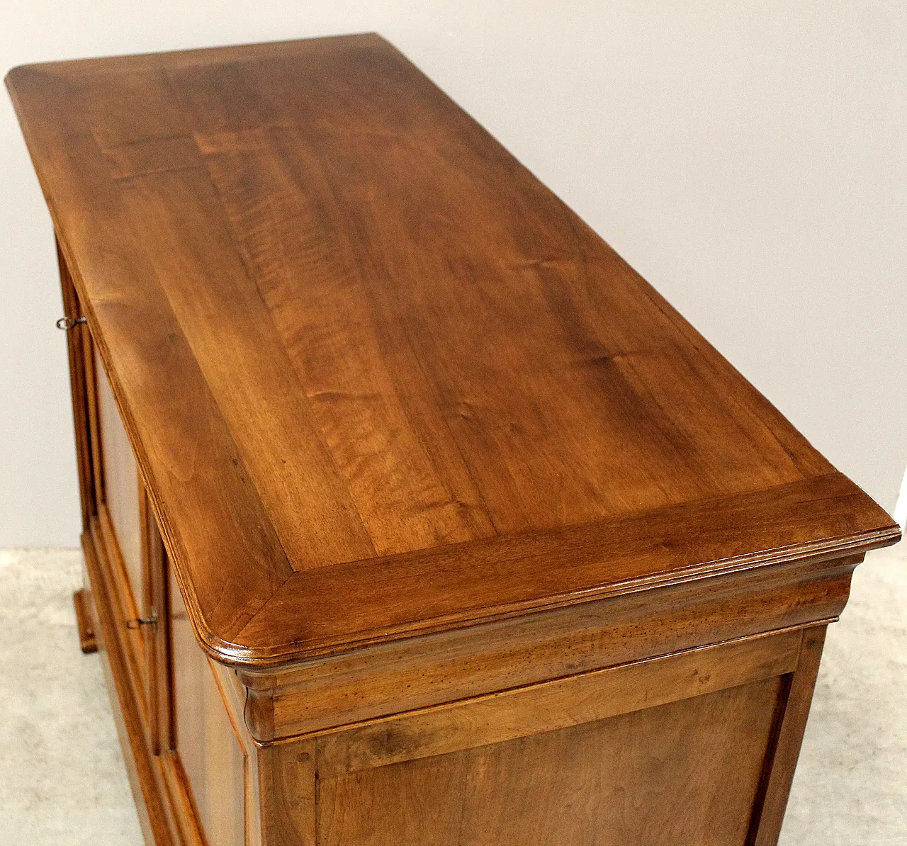 Credenza cappuccina Luigi Filippo in noce '800 11