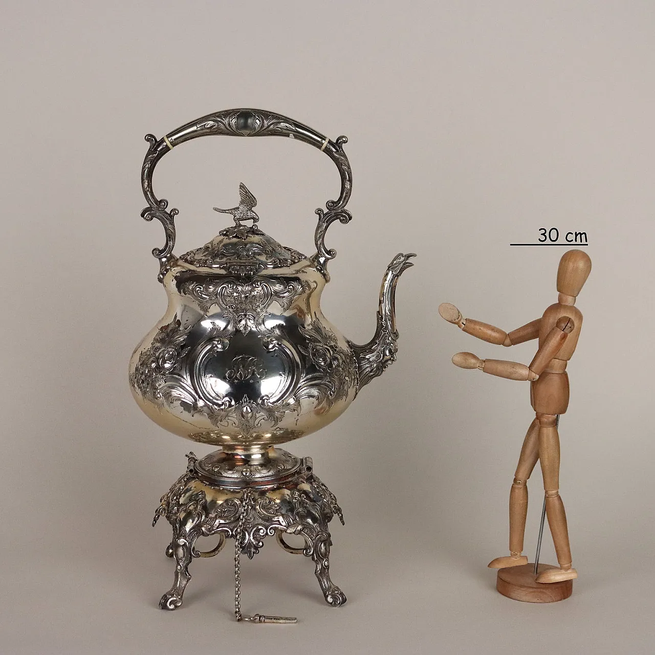 Metal kettle by Martin Hall & Co Sheffield, 19th century 2