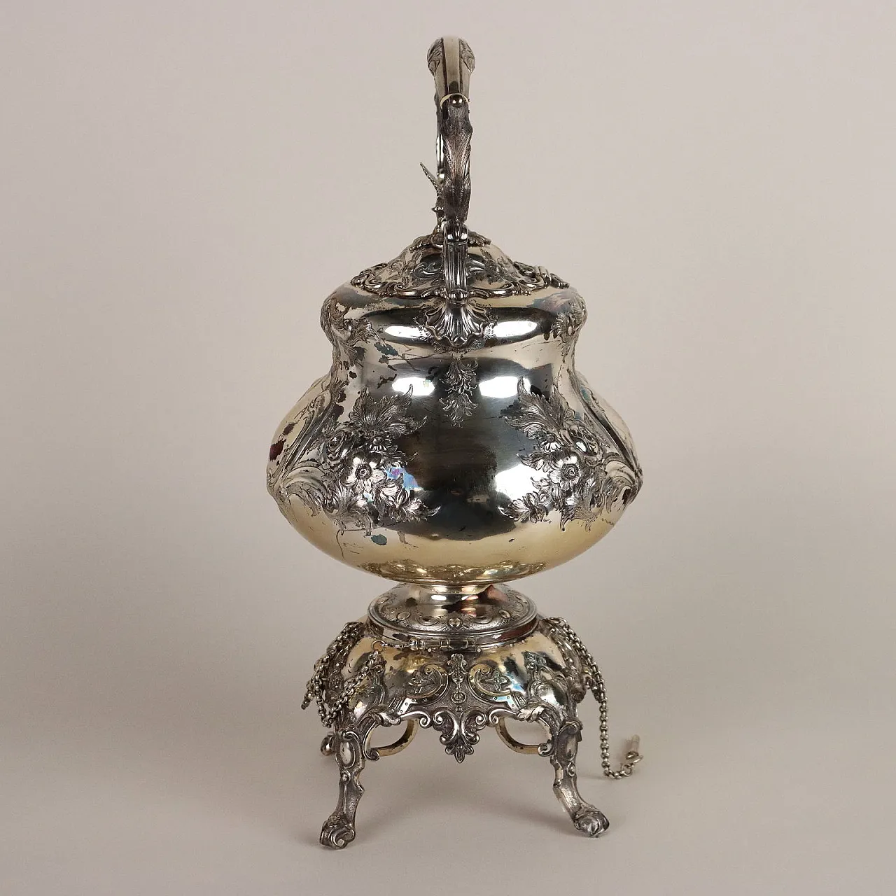 Metal kettle by Martin Hall & Co Sheffield, 19th century 9