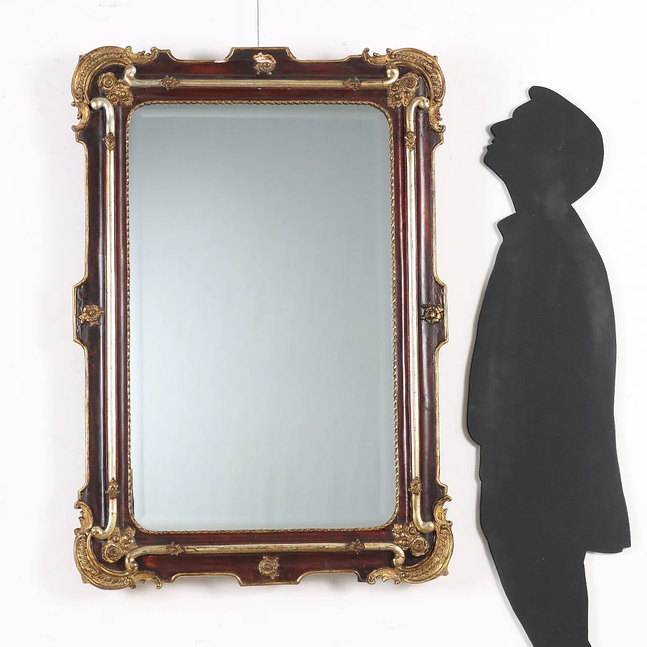 Specchiera in legno dorato, '800 2