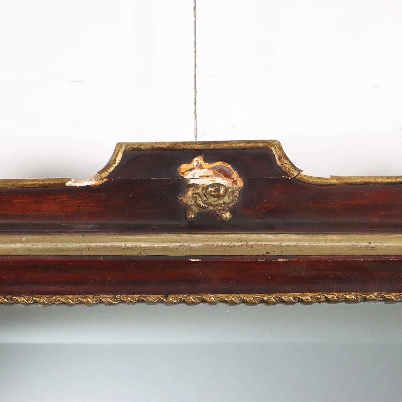 Specchiera in legno dorato, '800 4