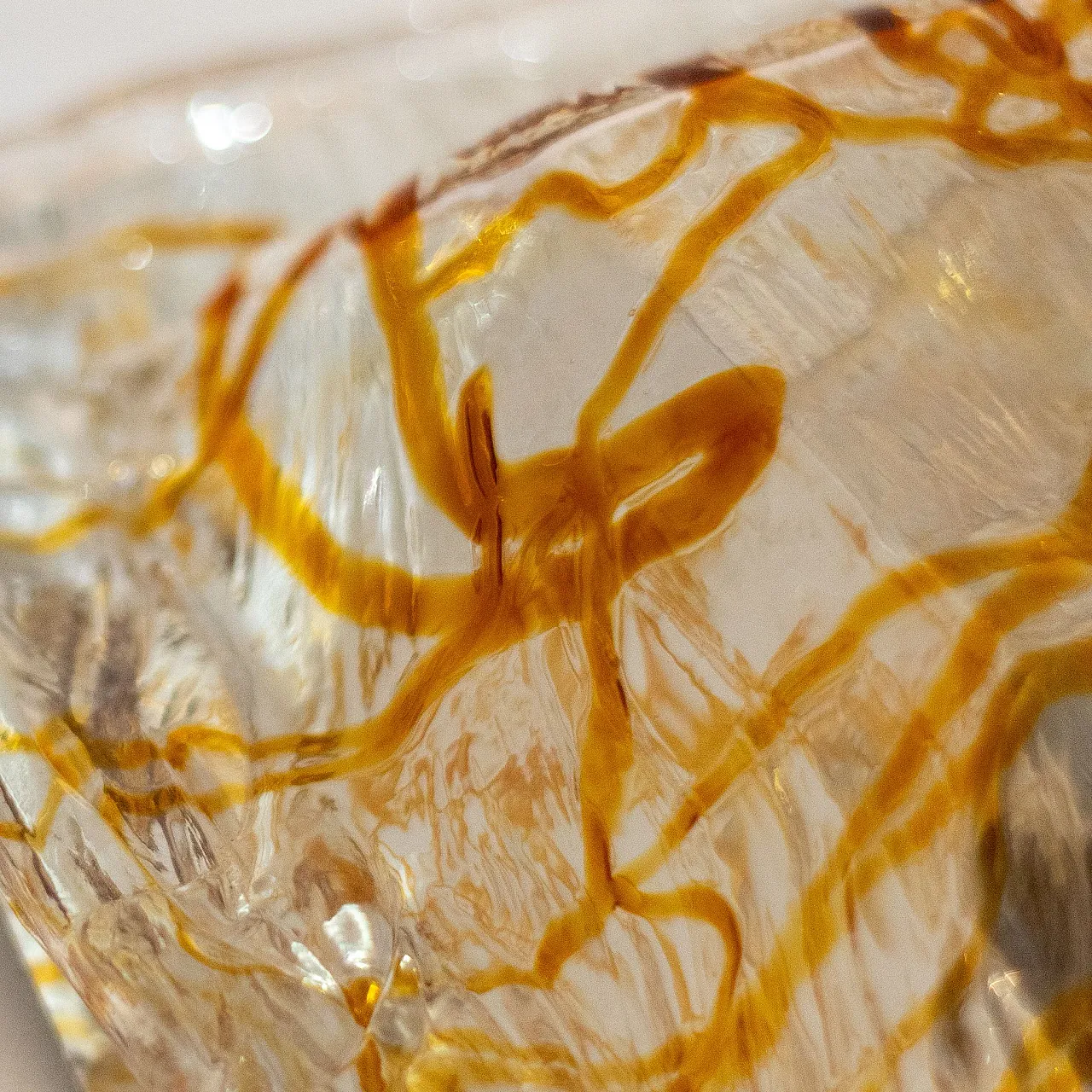 Coppia di applique in vetro di Murano Diamante, anni '70 19