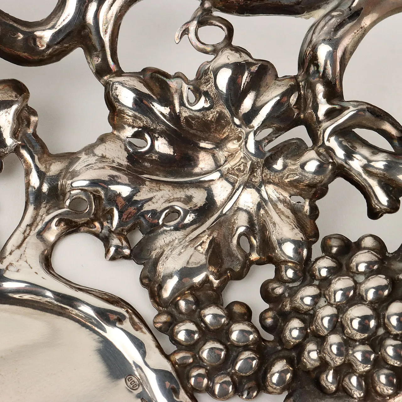 Silver tray by Pampurini Bruno Milano, 1950s 5