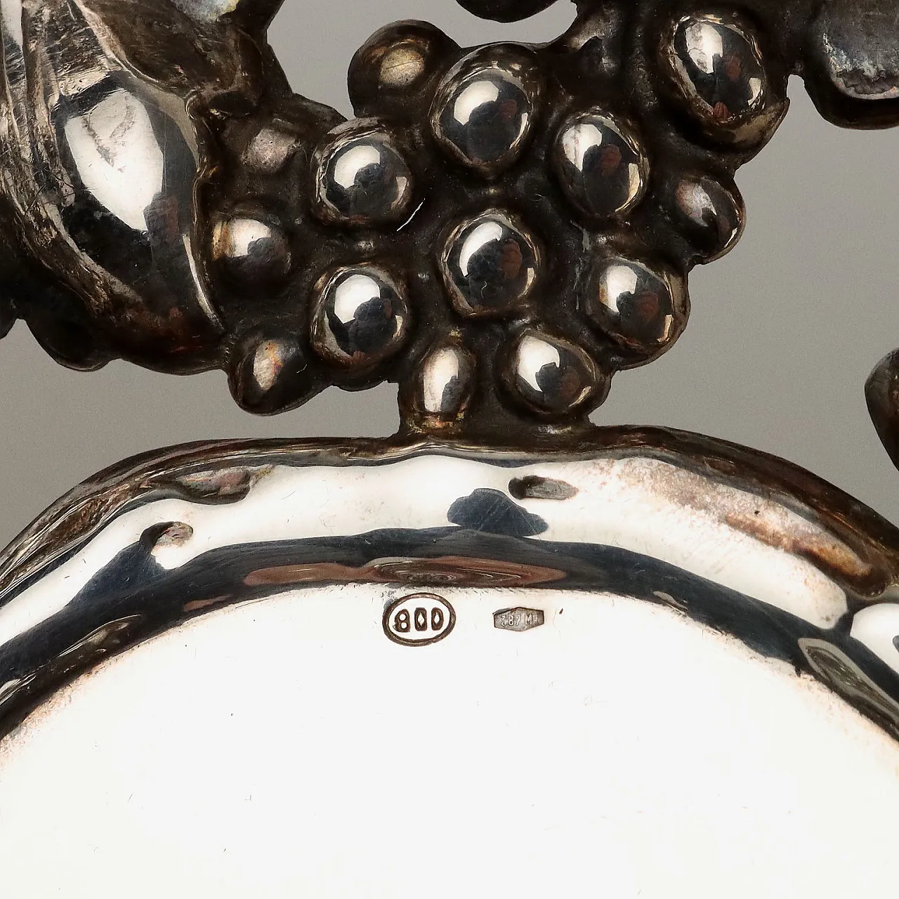 Silver tray by Pampurini Bruno Milano, 1950s 6