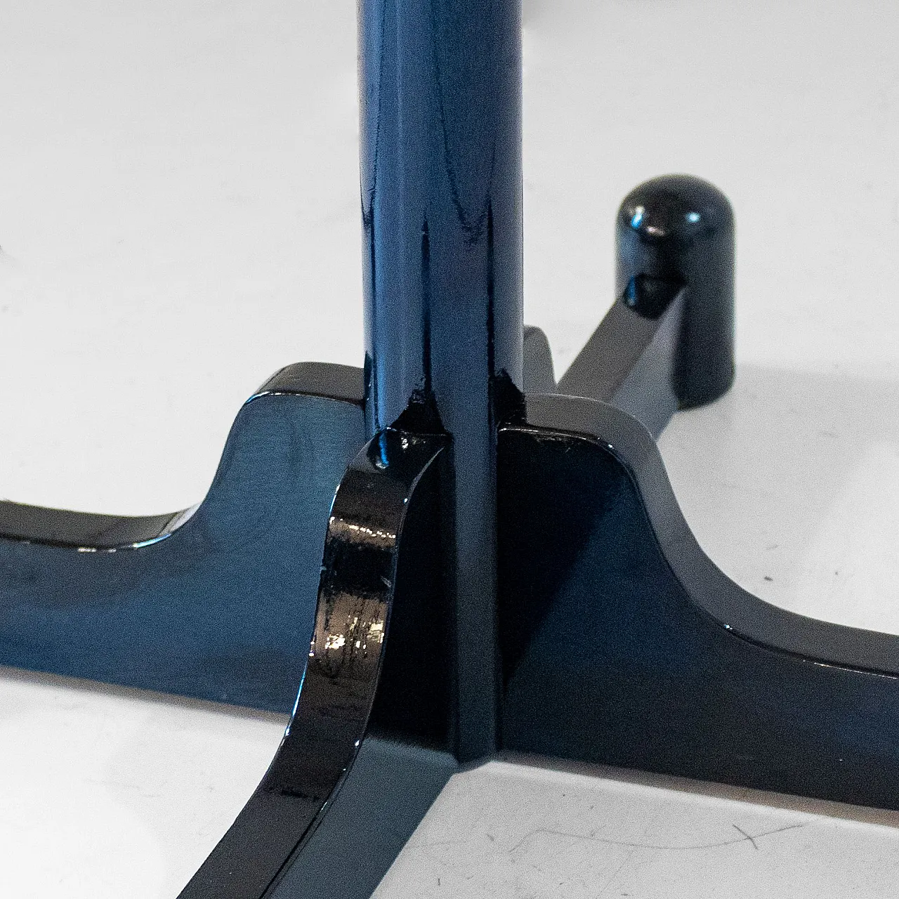 Dark green enamelled wooden coat hanger, 1970s 6