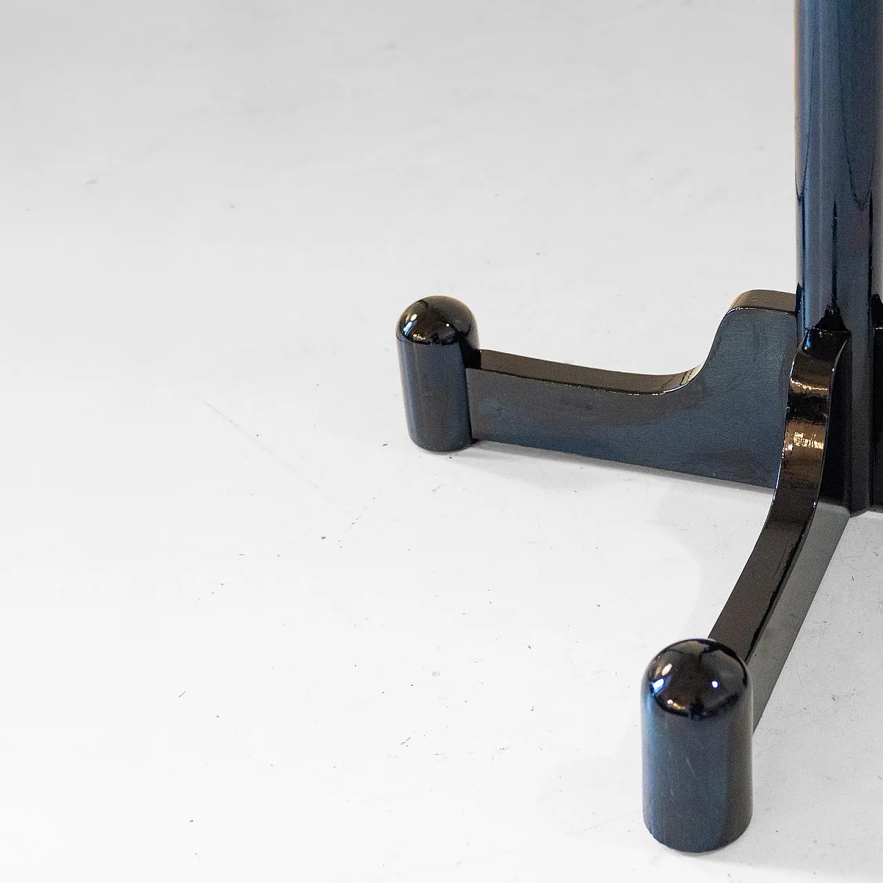 Dark green enamelled wooden coat hanger, 1970s 8