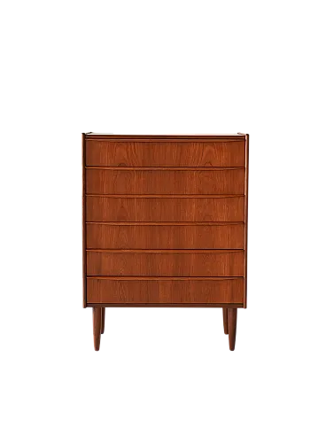 Vintage Scandinavian chest of drawers with overhang handles