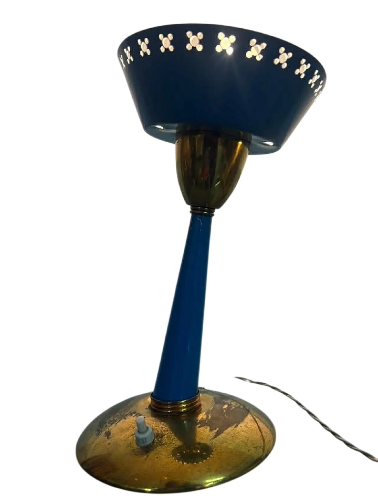 Lampada ottone da tavolo 8