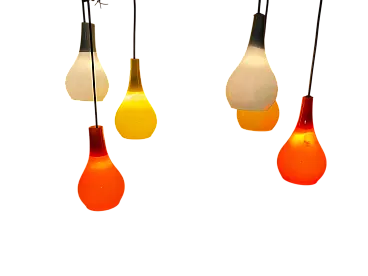 Coppia lampadari Gino Vistosi, anni '50