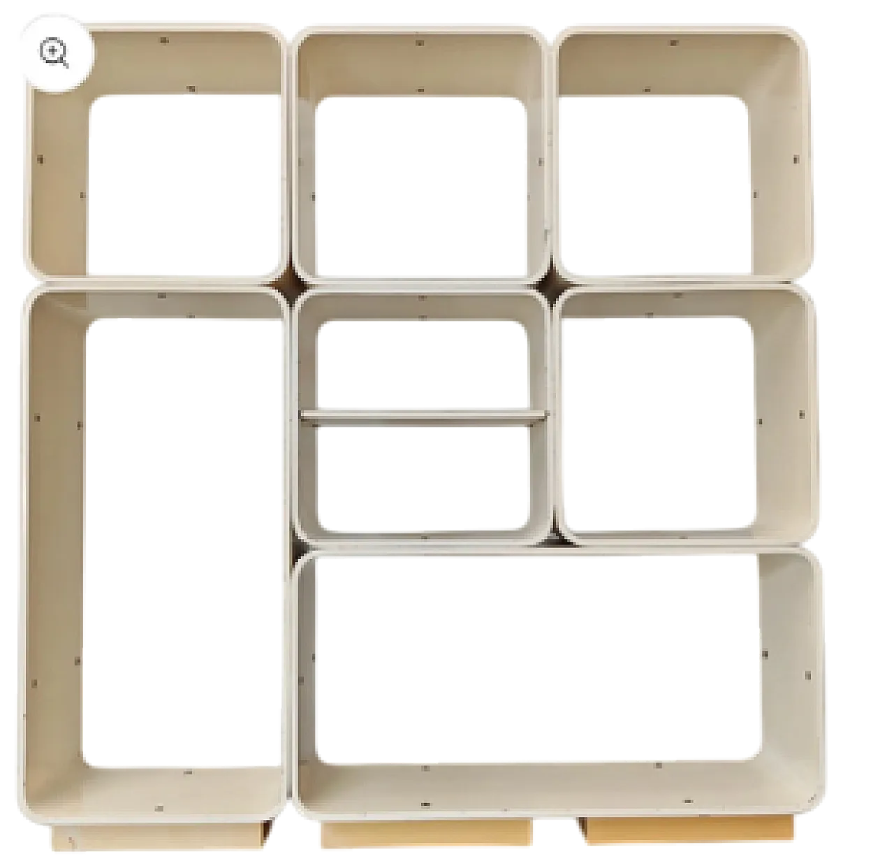 Libreria modulare bianca Carlo De Carli per Fiarm 1970 5