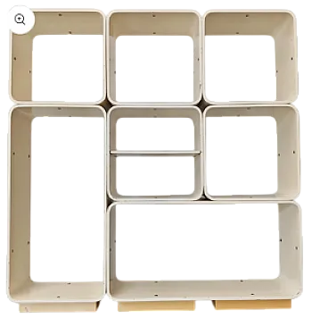 Libreria modulare bianca Carlo De Carli per Fiarm 1970