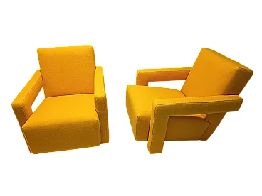 Coppia sdi poltrone Utrecht 637 di Cassina In lana Kvdrat Giallo, 2000