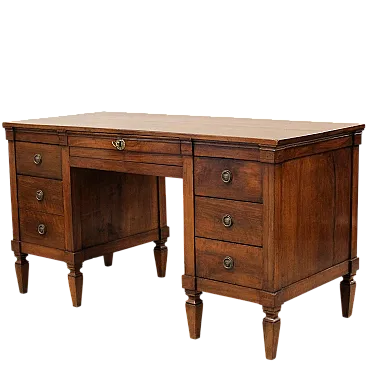 Scrivania Luigi XVI in noce Italia '700