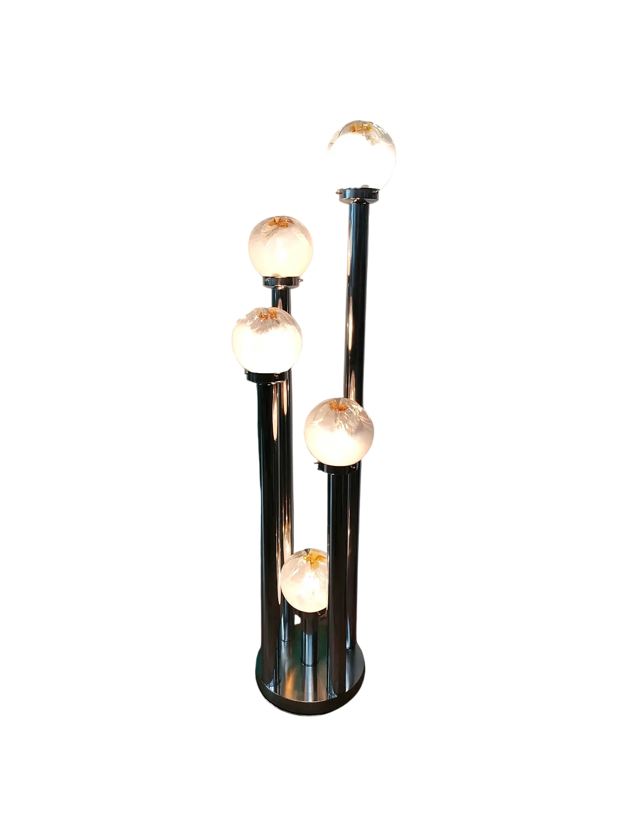 Lampada Murano 5 punti Luce di Toni Zuccheri per Veart, anni '60 6