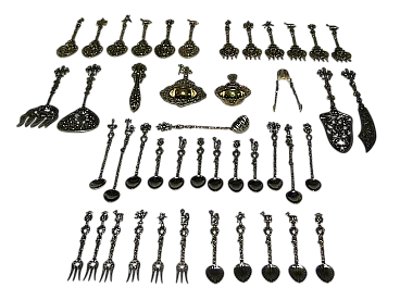 Collezione di Posate con stemmi araldici, anni '20