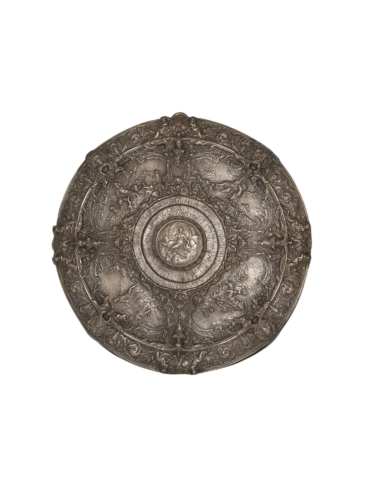 Embossed bronze plate depicting scenes of Aphrodite, 1920s 15