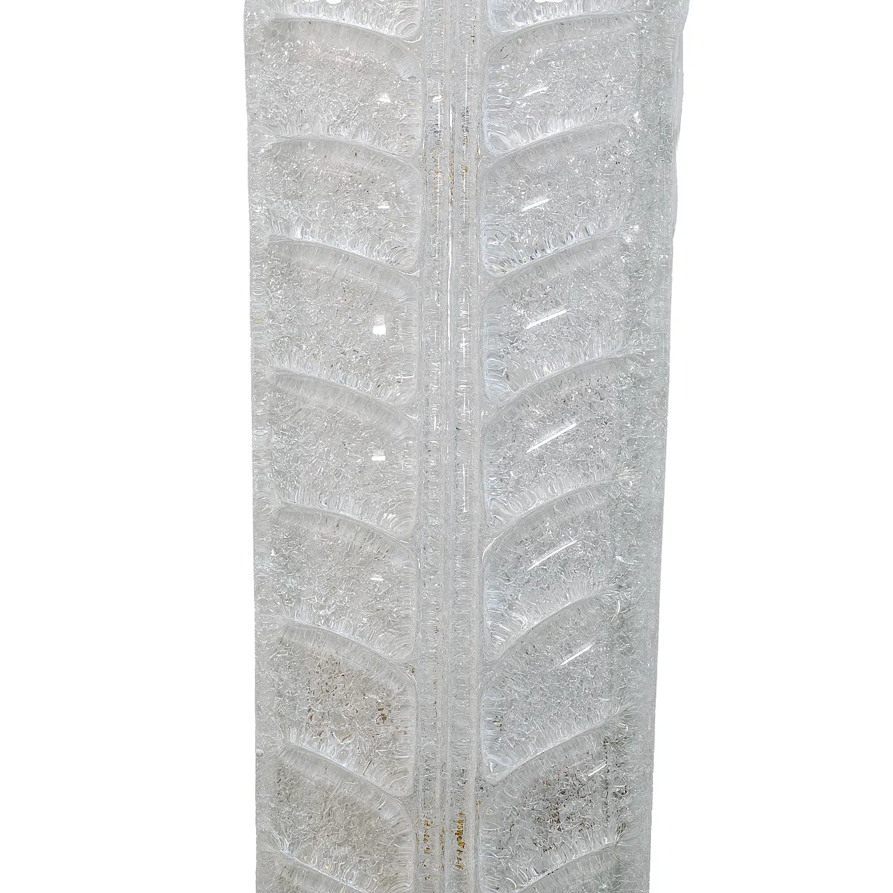 Coppia di applique in granito in ottone e vetro di Murano, '900 10